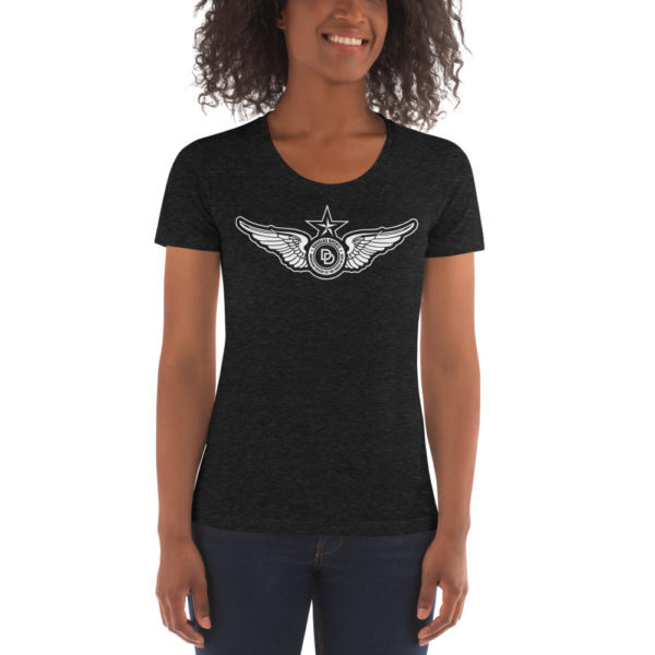 “Douglas Ducote Wings” Short-Sleeve Female T-Shirt – Dark Colors