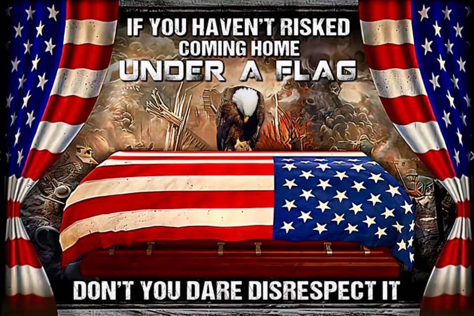 American Patriots Stand For The Flag And Anthem!