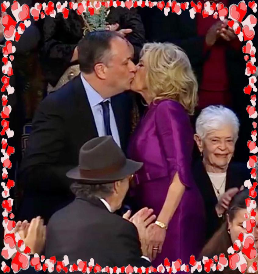 WTF??? Jill Biden and Doug Emhoff (Kamala Harris husband) kiss on the lips during the State of the Union address tonight! She’s as creepy as Joe…