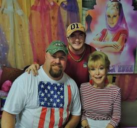 My son and I with Actress Barber Eden